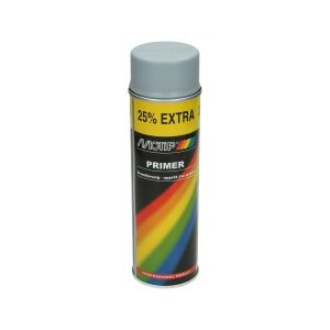 Spuitbus Lak, primer – Motip – 500ml – Grijs, mat (04054)