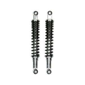 Schokbreker, set – MDI – 365mm – Zwart/Chroom