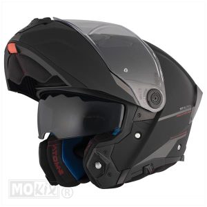 HELM ATOM 2 SV SOLID MAT ZWART