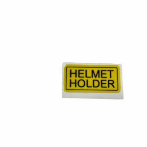 Sticker helmhouder