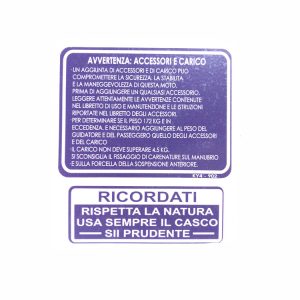 Sticker waarschuwing – ITA – Blauw