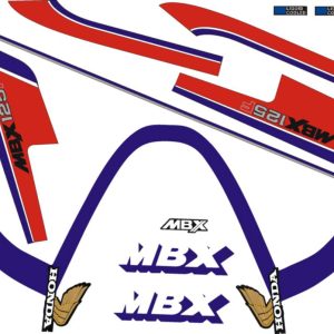 Stickerset compleet – Wit/blauw/rood