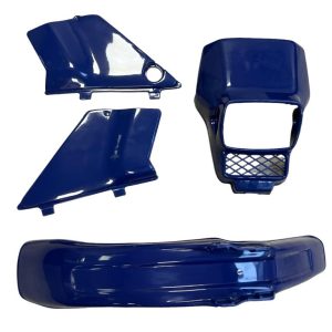 4-delig kappenset compleet als restauratieset Honda MT5 AD01 PB182 1990-1992 Licht blauw zadel