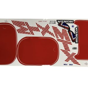 Stickerset compleet – Rood/wit (incl. “Honda Wing”)