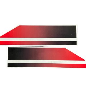 Stickerset tank – Streep Rood rainbow