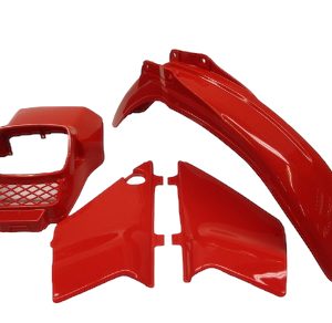 4-delige kappenset  Honda MT R134 Fighting Red 1986-1988 (incl. Koplampspoiler)