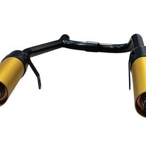 Dubbele einddemper / Double Silcencer Gold / black Honda MT5 AD01 – MT8 HD02