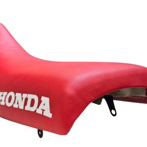 Buddy/Zadel – Rood + wit “HONDA” (opnieuw bekleed)