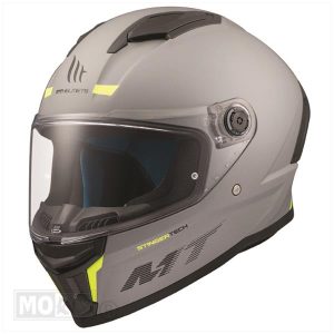 HELM STINGER 2 SOLID MAT GRIJS