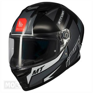 HELM STINGER 2 TRON ZWART/GRIJS
