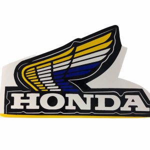 Sticker “Honda Wing” – Blauw/geel