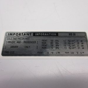 Sticker kettingscherm Honda MB