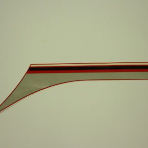 Sticker motorspoiler links – Zwart/rood/wit/grijs – model ’83-’84, R110 Monza Red