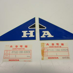 Stickerset tank – “HONDA” Blauw/wit/zwart – model ’86-’92, Wit/Blauw [NOS]