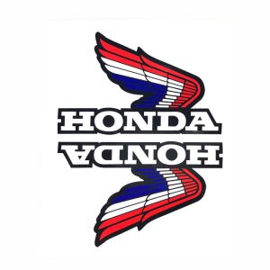 Stickerset tank/radiateurkap – “Honda Wing” Rood/wit/blauw