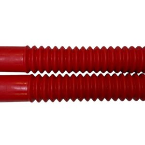 Voorvorkrubber/-hoes, set – Lang, 320mm – Rood