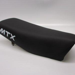 Buddy/Zadel – Zwart + wit “MTX” (opnieuw bekleed)