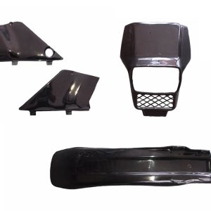 4-delige kappenset compleet als restauratieset Honda MT5 AD01 NH1 1988-1989 | Geel zadel