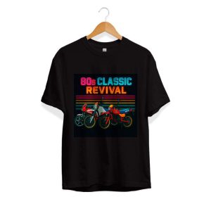 T-shirt 80s Classic Revival zwart